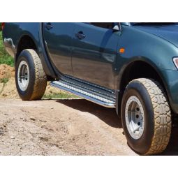 Side Steps Mitsubishi L200 stainless steel aluminium