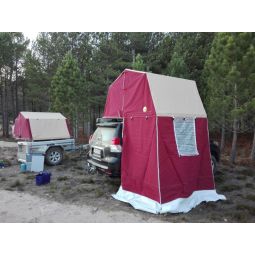 Dachzelt Beduin Tents Comfort 130 L mit Vorzelt ab 180 -220 cm Aufbauhöhe